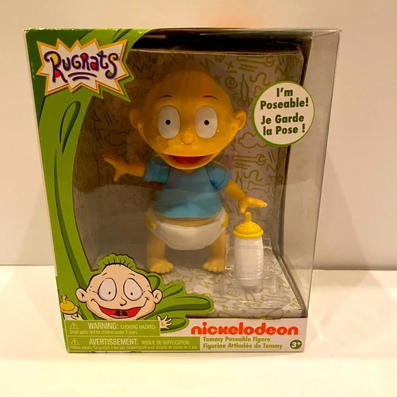 2017 Just Play Nickelodeon Rugrats Poseable Tommy Figure W/ Bottle NEW - Picture 1 of 4